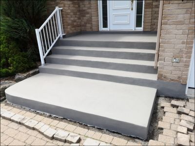Repaired Concrete Steps
